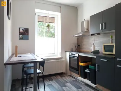 Küche/Küchenzeile in der Unterkunft Ferienwohnung Quedlinburg