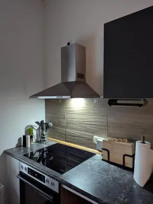 Küche/Küchenzeile in der Unterkunft Ferienwohnung Quedlinburg