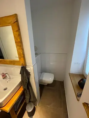 Ein Badezimmer in der Unterkunft Hubertusgrund