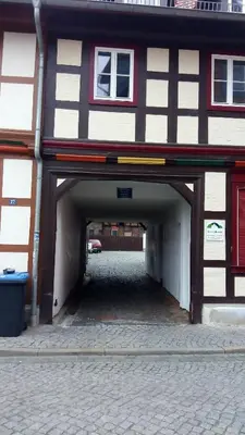 Das Gebäude in dem sich die Ferienwohnung befindet