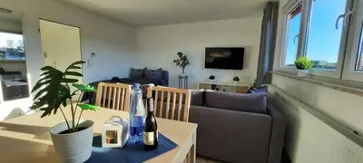 TV/Unterhaltungsangebot in der Unterkunft Apartment Horizont