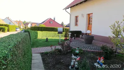 Ein Garten an der Unterkunft Ferienwohnung Reulecke