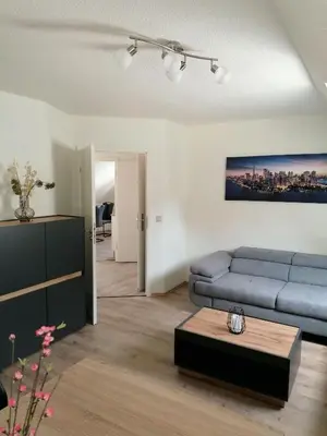 Ein Sitzbereich in der Unterkunft Ferienwohnung Friedrich