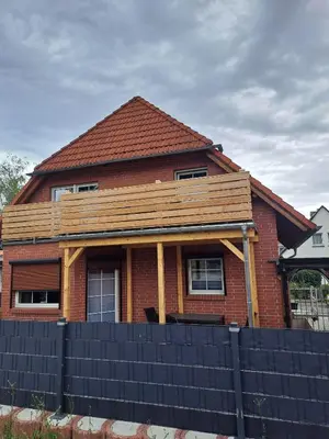 Das Gebäude in dem sich die Ferienwohnung befindet