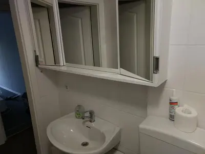 Ein Badezimmer in der Unterkunft Harzpension Haus Königskopf