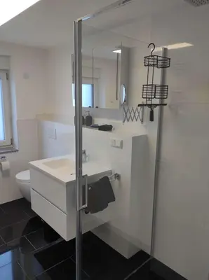 Ein Badezimmer in der Unterkunft Ferienwohnung Schätzchen am Wald