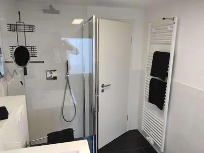 Ein Badezimmer in der Unterkunft Ferienwohnung Schätzchen am Wald
