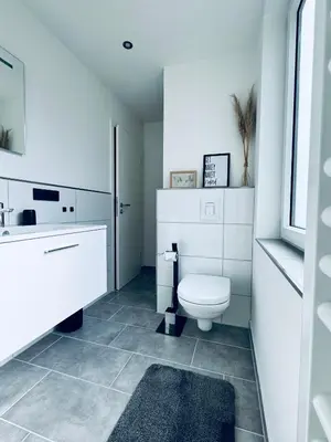 Ein Badezimmer in der Unterkunft Harzheimat-Goslar Appartement