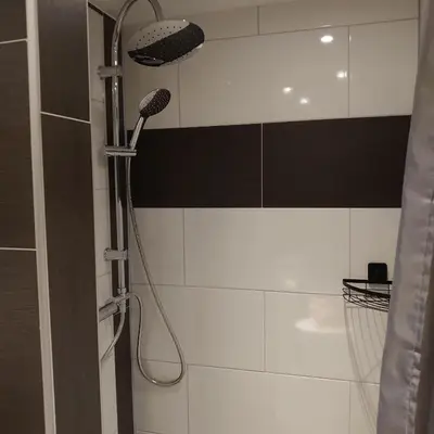 Ein Badezimmer in der Unterkunft FeWo Elmo's Nest