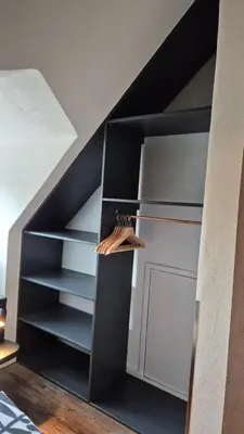 Küche/Küchenzeile in der Unterkunft Harzperle Quedlinburg Ferienwohnung 41m²