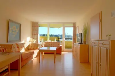 Ein Sitzbereich in der Unterkunft Apartment 518