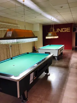 Ein Billardtisch in der Unterkunft Apartment Harzblick - Traumaussicht & Schwimmbad