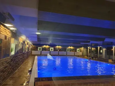 Der Swimmingpool an oder in der Nähe von Appartement ComfortZone im Harz mit Sauna und Pool