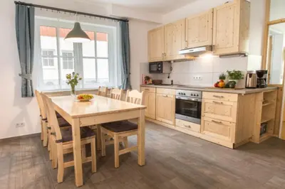 Küche/Küchenzeile in der Unterkunft Ferienhäuser Ilsestein Doppelhaus, 100 qm, 3 Schlafzimmer
