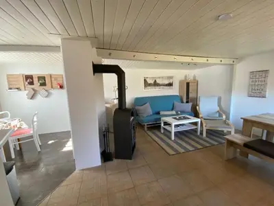 Ein Sitzbereich in der Unterkunft Ferienhaus 