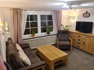 TV/Unterhaltungsangebot in der Unterkunft Ferienwohnung Rieger 2