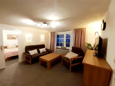 TV/Unterhaltungsangebot in der Unterkunft Ferienwohnung Rieger 2
