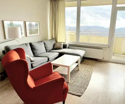 Ein Sitzbereich in der Unterkunft Schöne Aussicht - b50247