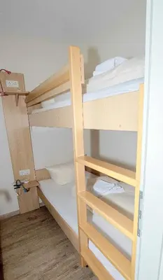 Ein Bett oder Betten in einem Zimmer der Unterkunft Schöne Aussicht - b50247