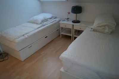 Ein Bett oder Betten in einem Zimmer der Unterkunft Schöne Wohnung in Goslar in der Nähe der Altstadt