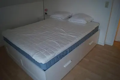Ein Bett oder Betten in einem Zimmer der Unterkunft Schöne Wohnung in Goslar in der Nähe der Altstadt