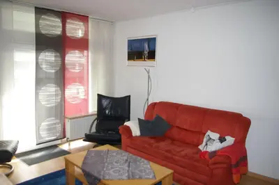 Ein Sitzbereich in der Unterkunft Fewo MaRaLeI