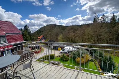 Ein allgemeiner Bergblick oder ein Berglick von der Ferienwohnung aus