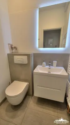 Ein Badezimmer in der Unterkunft Auszeit-im-Harz Haus 1 Wohnung Hexenstübchen