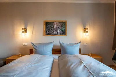 Ein Bett oder Betten in einem Zimmer der Unterkunft Auszeit-im-Harz Haus 3 Wohnung 3