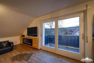 TV/Unterhaltungsangebot in der Unterkunft Auszeit-im-Harz Haus 3 Wohnung 8