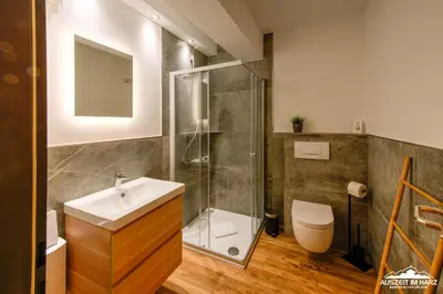 Ein Badezimmer in der Unterkunft Auszeit-im-Harz Haus 5 Wohnung 11