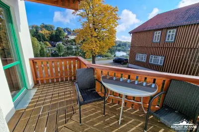 Ein Balkon oder eine Terrasse in der Unterkunft Auszeit-im-Harz Haus 5 Wohnung 22