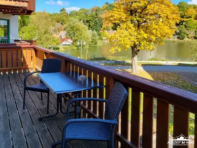 Blick auf einen Fluss in der Nähe der Ferienwohnung