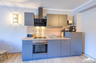Küche/Küchenzeile in der Unterkunft Auszeit-im-Harz Haus 5 Wohnung 23