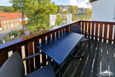 Ein Balkon oder eine Terrasse in der Unterkunft Auszeit-im-Harz Haus 5 Wohnung 31