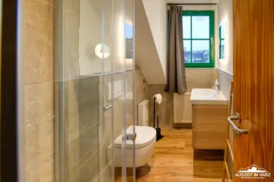 Ein Badezimmer in der Unterkunft Auszeit-im-Harz Haus 5 Wohnung 33
