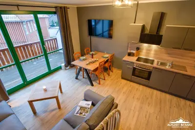 Küche/Küchenzeile in der Unterkunft Auszeit-im-Harz Haus 5 Wohnung 33