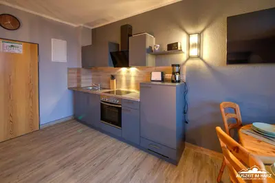 Küche/Küchenzeile in der Unterkunft Auszeit-im-Harz Haus 5 Wohnung 34