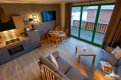 Küche/Küchenzeile in der Unterkunft Auszeit-im-Harz Haus 5 Wohnung 34