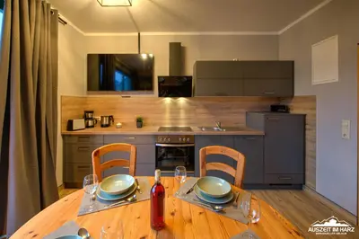 Küche/Küchenzeile in der Unterkunft Auszeit-im-Harz Haus 5 Wohnung 35