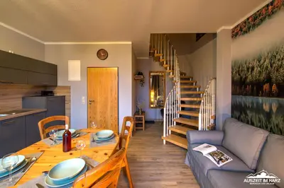Grundriss der Unterkunft Auszeit-im-Harz Haus 5 Wohnung 35