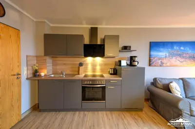 Küche/Küchenzeile in der Unterkunft Auszeit-im-Harz Haus 5 Wohnung 36