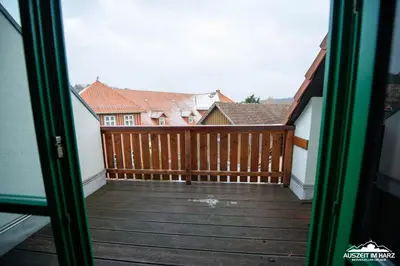 Ein Balkon oder eine Terrasse in der Unterkunft Auszeit-im-Harz Haus 5 Wohnung 37
