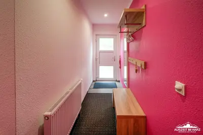 Ein Bett oder Betten in einem Zimmer der Unterkunft Auszeit-im-Harz Haus 6 Wohnung 4