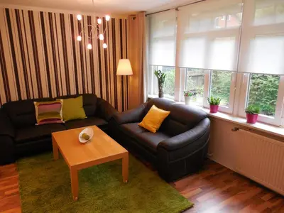 Ein Sitzbereich in der Unterkunft Apartment Haus Brüchert