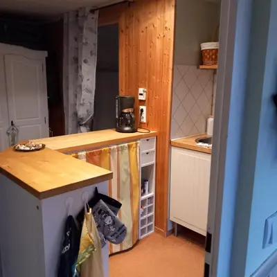 Küche/Küchenzeile in der Unterkunft Bungalow kleine Auszeit