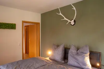 Ein Bett oder Betten in einem Zimmer der Unterkunft Zum Stadtknecht-inkl. Parkplatz