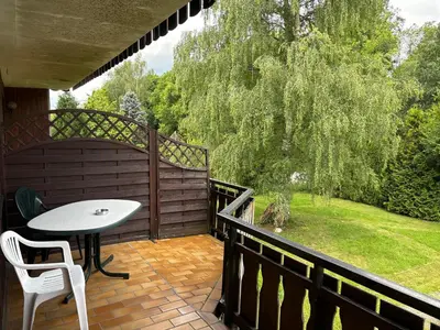 Ein Balkon oder eine Terrasse in der Unterkunft Hannelore