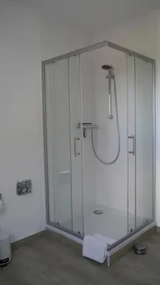Ein Badezimmer in der Unterkunft Ferienwohnung Bergoase