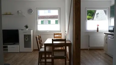 Küche/Küchenzeile in der Unterkunft Ferienwohnung Bergoase
